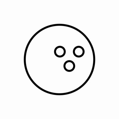 Bowling topu ikonu. Bowling topu çizimi. Web ve mobil için sembol