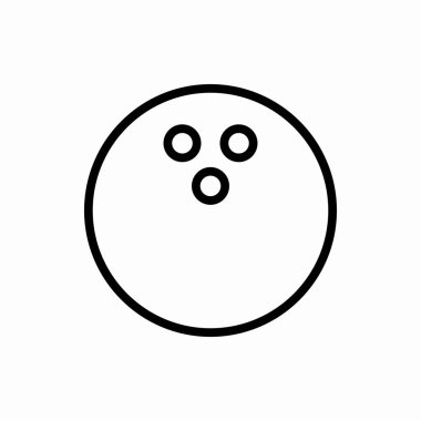 Bowling topu ikonu. Bowling topu çizimi. Web ve mobil için sembol