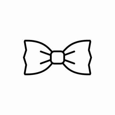 Taslak papyon ikonu. Papyon vektör çizimi. Web ve mobil için sembol