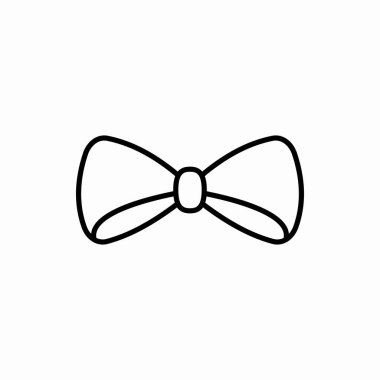 Taslak papyon ikonu. Papyon vektör çizimi. Web ve mobil için sembol