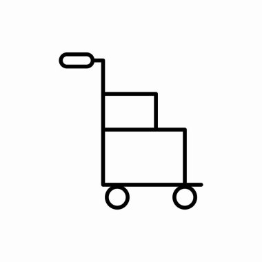 Taslak kutu troleybüs ikonu. Vagon çizimi. Web ve mobil için sembol