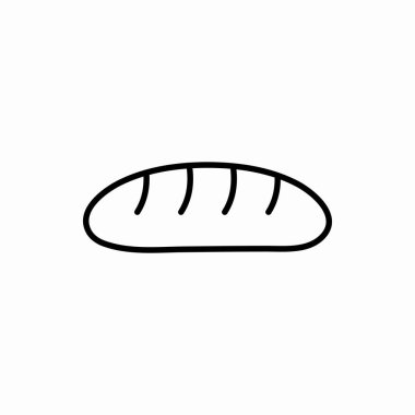 Ekmek ikonu. Ekmek vektörü çizimi. Web ve mobil için sembol