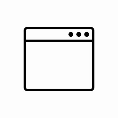 Taslak tarayıcı simgesi. Tarayıcı vektör çizimi. Web ve mobil için sembol