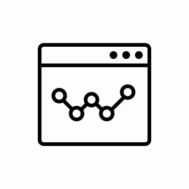 Taslak tarayıcı analiz simgesi. Tarayıcı analitik vektör illüstrasyonu. Web ve mobil için sembol