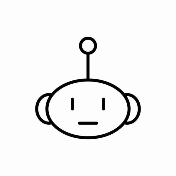 Schets Bot Icon Bot Vector Illustratie Symbool Voor Web Mobiel — Stockvector
