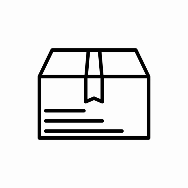 Esboço Caixa Icon Box Ilustração Vetorial Símbolo Para Web Móvel — Vetor de Stock