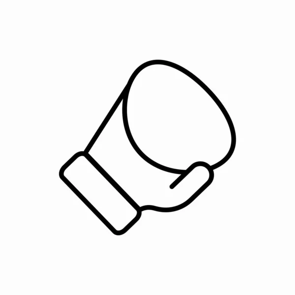 Glove Icon Boxing Guanto Vettoriale Illustrazione Simbolo Web Mobile — Vettoriale Stock