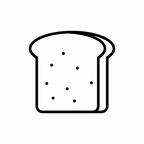 Obrys Ikony Chlebu Chléb Vektorové Ilustrace Symbol Pro Web Mobil — Stockový vektor