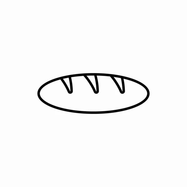 Schets Brood Icon Bread Vector Illustratie Symbool Voor Web Mobiel — Stockvector