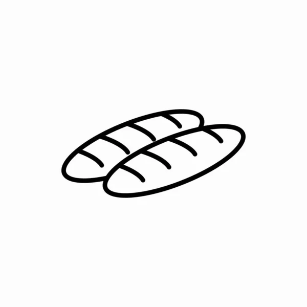 Brotsymbol Brotvektorillustration Umreißen Symbol Für Web Und Mobile — Stockvektor