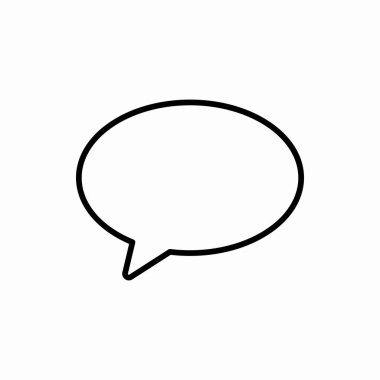 Kabarcık sohbet simgesi. Kabarcık sohbet vektör illüstrasyonu. Web ve mobil için sembol