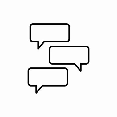 Kabarcık sohbet simgesi. Kabarcık sohbet vektör illüstrasyonu. Web ve mobil için sembol