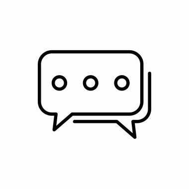 Kabarcık sohbet simgesi. Kabarcık sohbet vektör illüstrasyonu. Web ve mobil için sembol