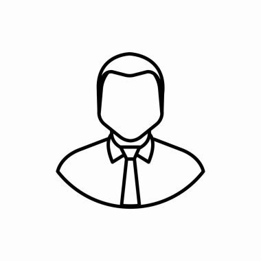 Taslak iş adamı ikonu. İş adamı vektör çizimi. Web ve mobil için sembol