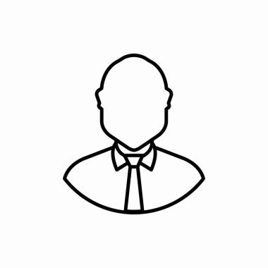 Taslak iş adamı ikonu. İş adamı vektör çizimi. Web ve mobil için sembol