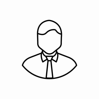 Taslak iş adamı ikonu. İş adamı vektör çizimi. Web ve mobil için sembol