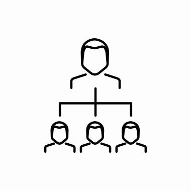 Taslak iş adamı organize ikon. İş adamı organize vektör çizimi. Web ve mobil için sembol