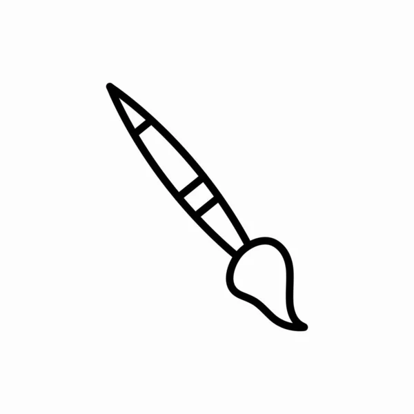 Outline Brush Icon Brush Vector Illustration Symbol Web Mobile — Stock Vector