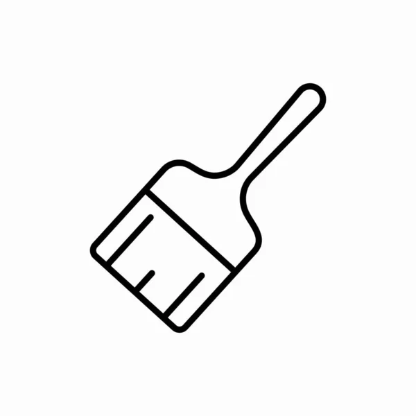 Ikona Štětce Obrázek Vektoru Štětce Symbol Pro Web Mobil — Stockový vektor