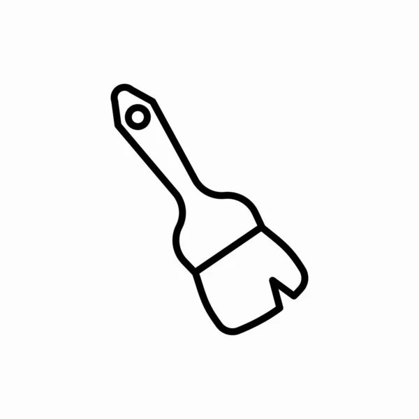 Illustrazione Vettoriale Del Pennello Icon Brush Simbolo Web Mobile — Vettoriale Stock