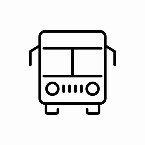 Umriss Bus Icon Bus Vektor Illustration Symbol Für Web Und — Stockvektor