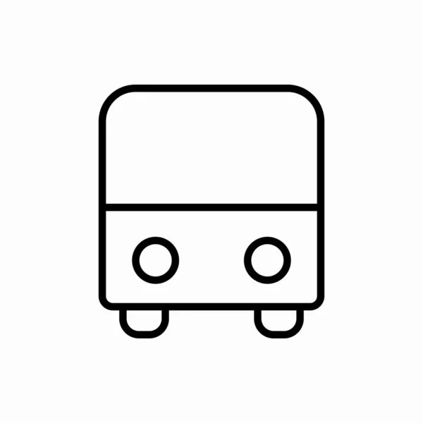 Umriss Bus Icon Bus Vektor Illustration Symbol Für Web Und — Stockvektor
