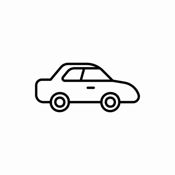 Desenho Carro Icon Car Vetor Ilustração Símbolo Para Web Móvel — Vetor de Stock