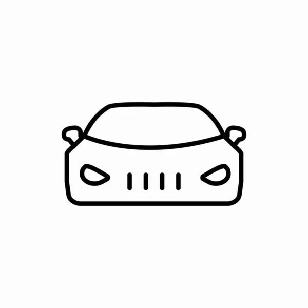 Outline Car Icon Car Vector Illustration Symbol Web Mobile — Stock Vector