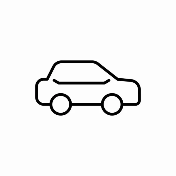 Outline Car Icon Car Vector Illustration Symbol Web Mobile — Stock Vector