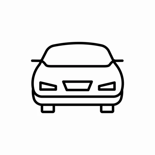 Outline Auto Icon Car Vector Illustratie Symbool Voor Web Mobiel — Stockvector