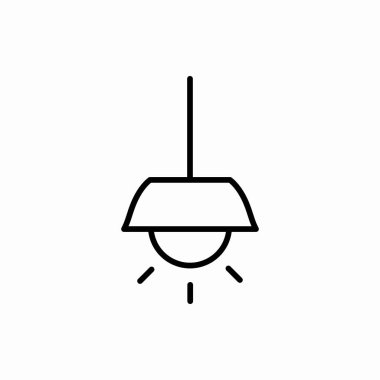 Avize ikonu. Avize vektör çizimi. Web ve mobil için sembol