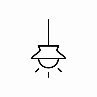 Avize ikonu. Avize vektör çizimi. Web ve mobil için sembol