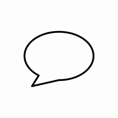 Sohbet ikonu. Sohbet vektörü çizimi. Web ve mobil için sembol