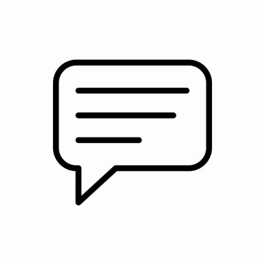 Sohbet ikonu. Sohbet vektörü çizimi. Web ve mobil için sembol