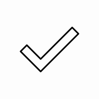 Taslak kontrol simgesi. Vektör illüstrasyonunu kontrol et. Web ve mobil için sembol