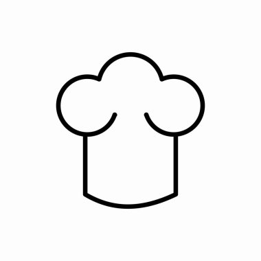 Şef şapka ikonu. Şef şapka vektör illüstrasyonu. Web ve mobil için sembol