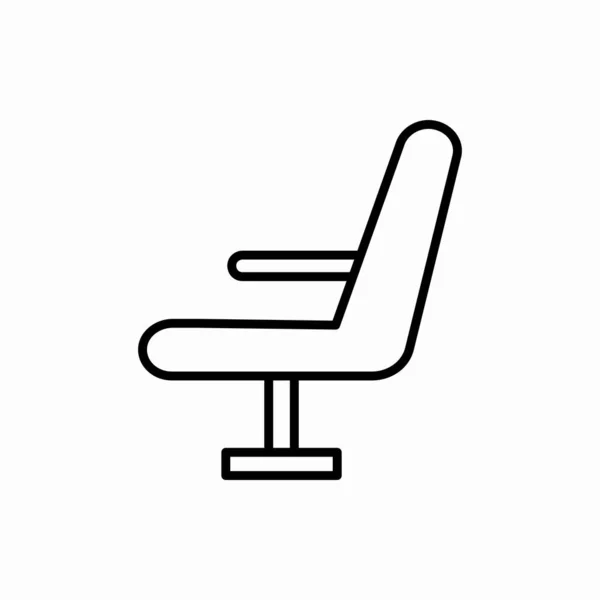 Иконка Контура Кресла Векторная Иллюстрация Кресла Символ Веб Мобильных Телефонов — стоковый вектор