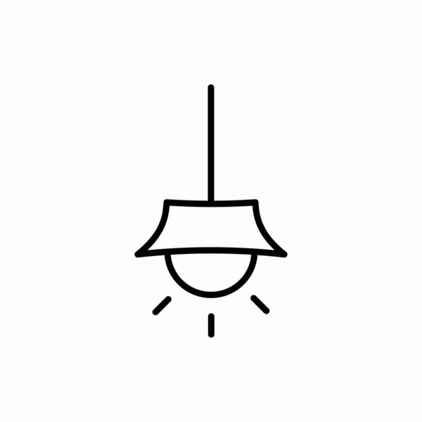 Umriss Kronleuchter Icon Chandelier Vektor Illustration Symbol Für Web Und — Stockvektor