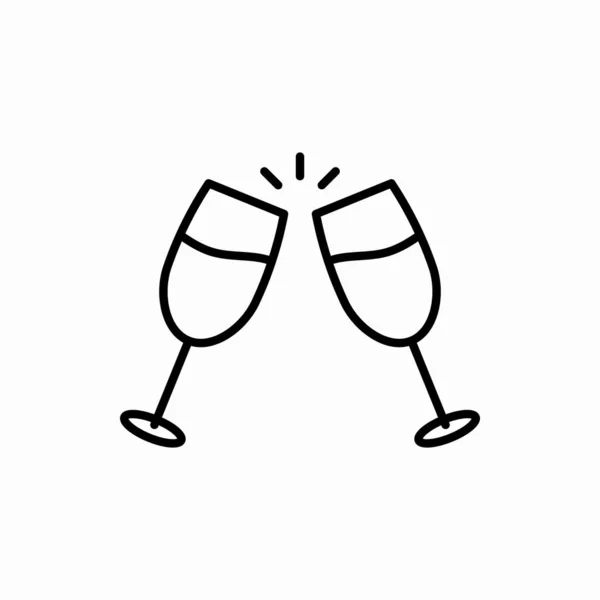 Umriss Jubelt Icon Cheers Vektor Illustration Symbol Für Web Und — Stockvektor