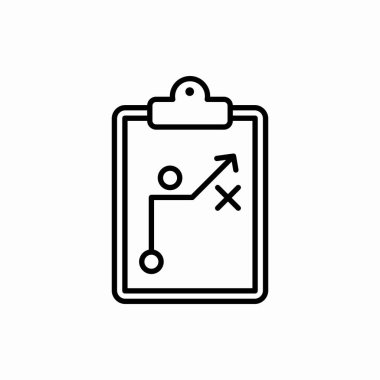 Taktik simgeli pano. Taktik vektör illüstrasyonlu pano. Web ve mobil için sembol