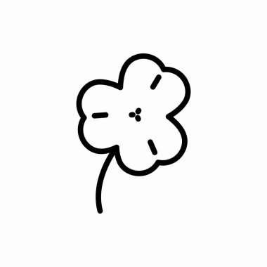 Taslak yonca simgesi. Yonca çizimi. Web ve mobil için sembol