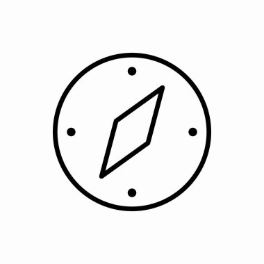 Ana pusula simgesi. Pusula vektör çizimi. Web ve mobil için sembol