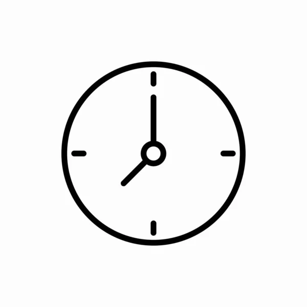Outline Clock Icon Clock Vector Illustration 모바일을 — 스톡 벡터