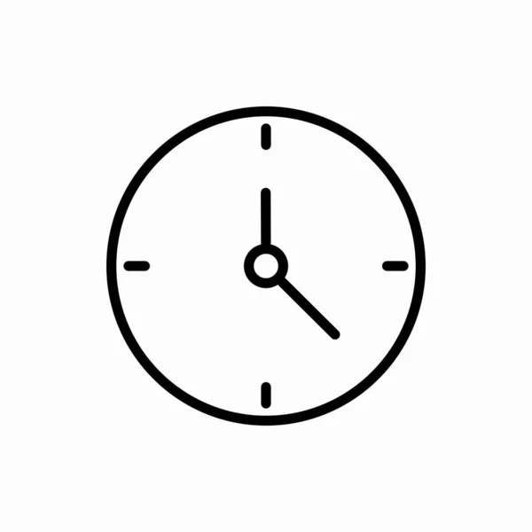 Outline Clock Icon Clock Vector Illustration 모바일을 — 스톡 벡터