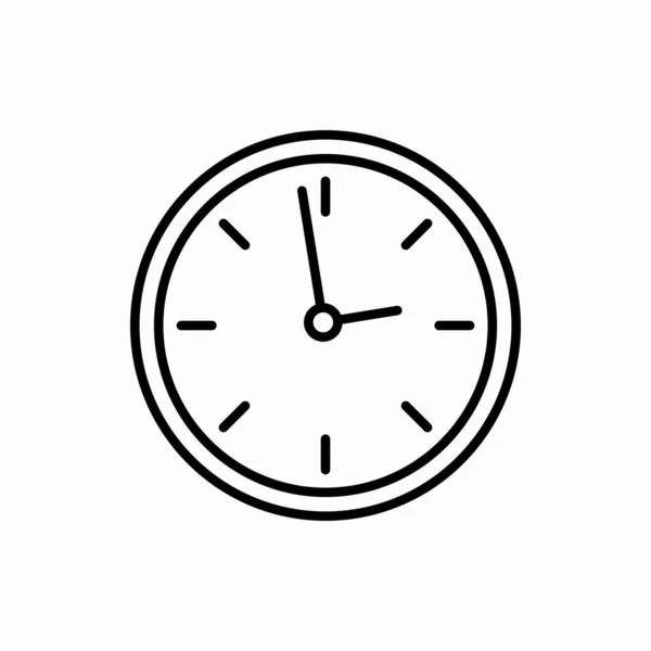 Umriss Uhr Icon Clock Vektor Illustration Symbol Für Web Und — Stockvektor