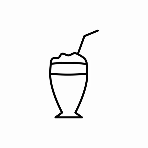Umriss Cocktail Icon Cocktail Vektor Illustration Symbol Für Web Und — Stockvektor