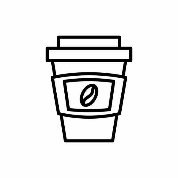 Décrivez Illustration Vectorielle Icon Coffee Tasse Café Symbole Pour Web — Image vectorielle