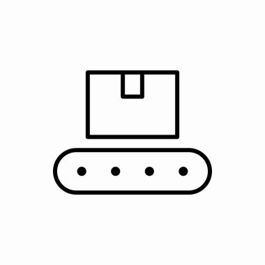 Taslak taşıma simgesi. Taşıyıcı vektör illüstrasyonu. Web ve mobil için sembol