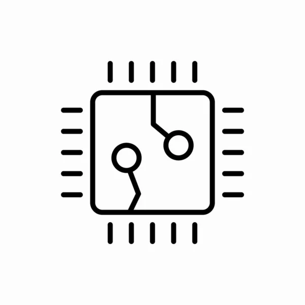 Desenho Cpu Icon Cpu Ilustração Vetorial Símbolo Para Web Móvel — Vetor de Stock