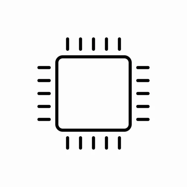 Décrivez Illustration Vectorielle Icon Cpu Cpu Symbole Pour Web Mobile — Image vectorielle